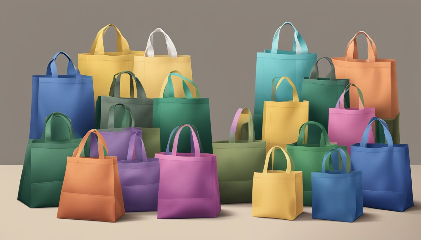 Colorful non-woven bags with double-sided printing option