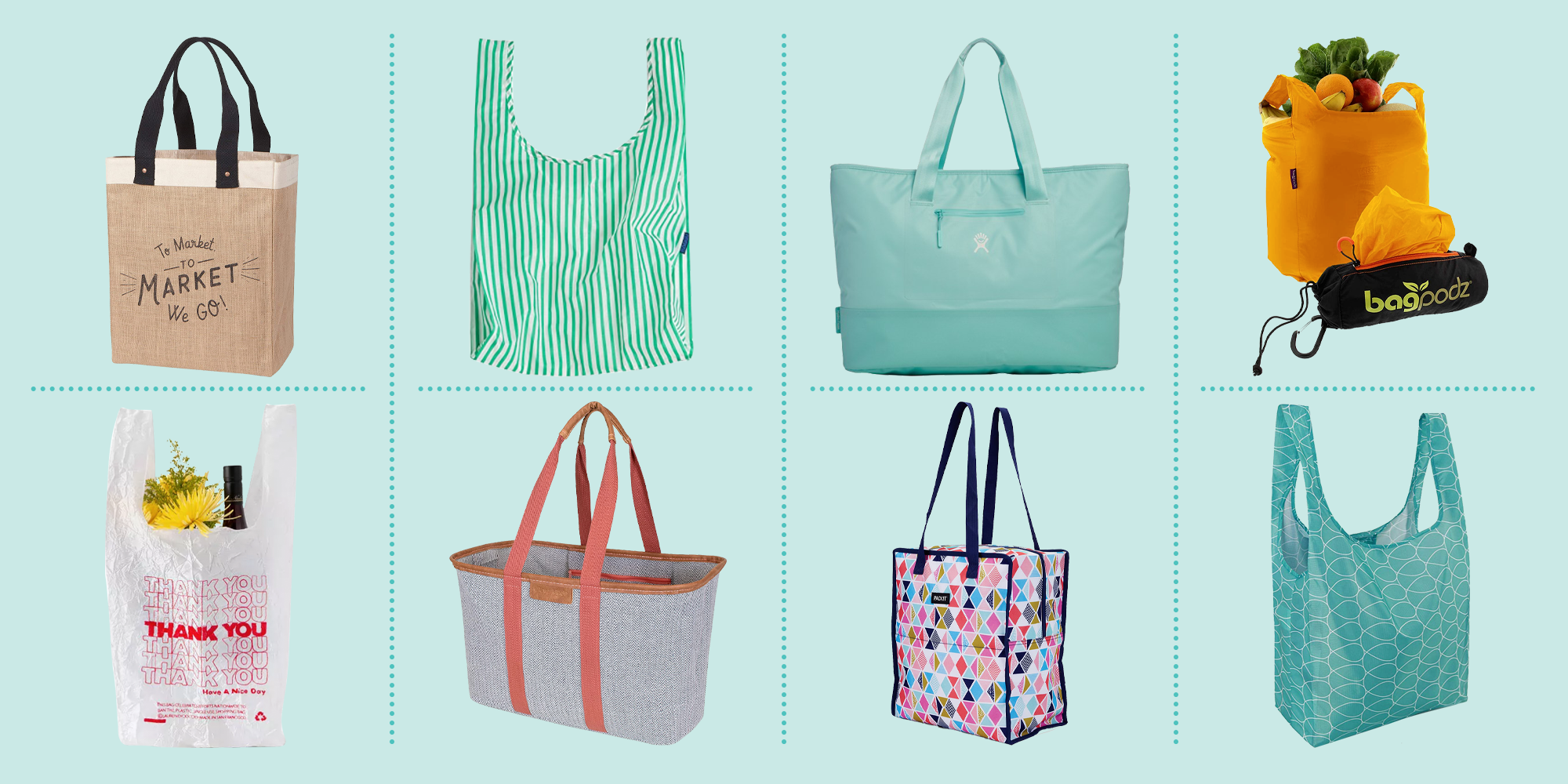 Various non-woven bags in different styles and colors