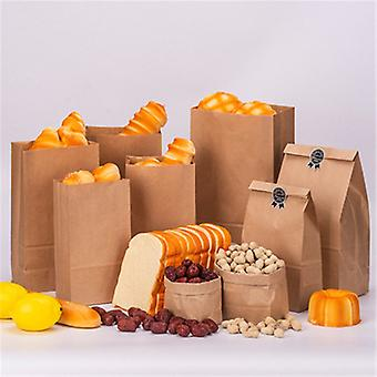 Brown paper bags for food packaging, eco-friendly and versatile