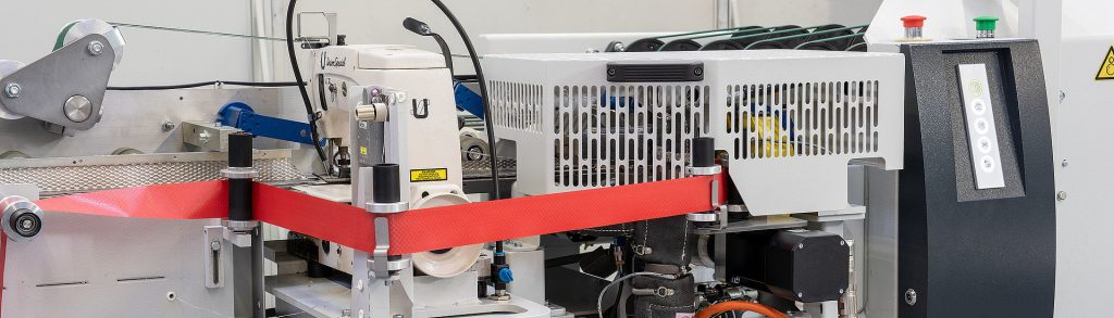 non-woven bag production equipment, showcasing machinery in action