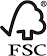 Forest Stewardship Council (FSC) logo with tree inside a checkmark