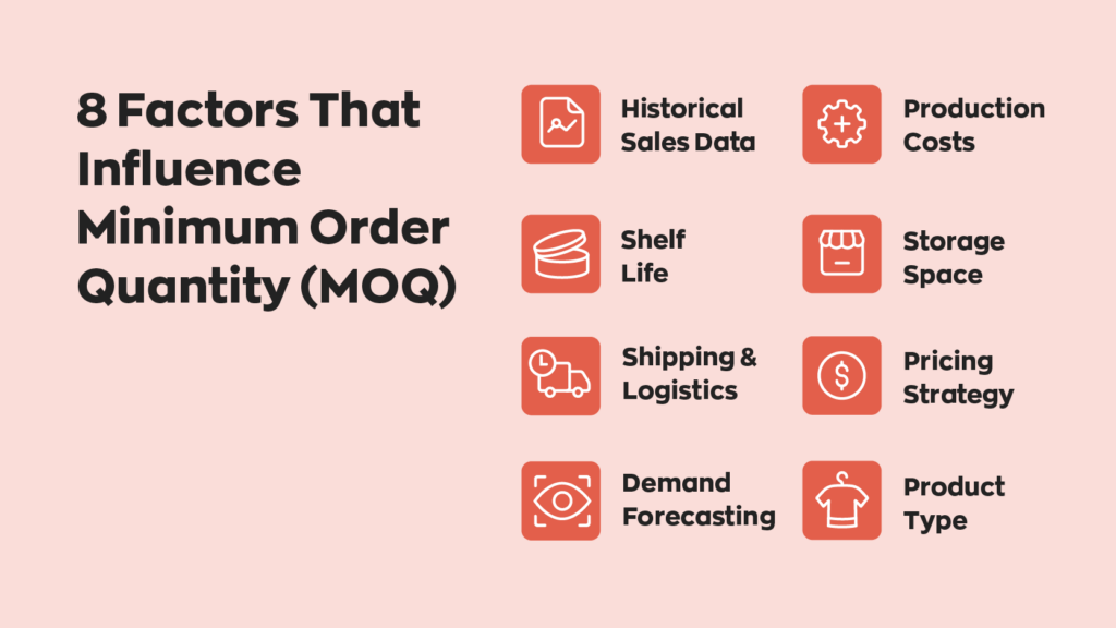 Key factors that affect minimum order quantity