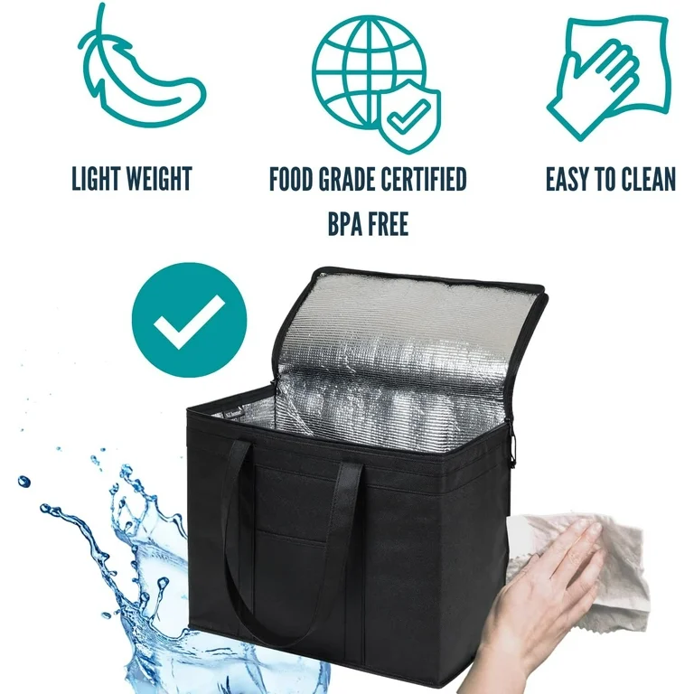 Lightweight BPA-free insulated bag, easy to clean