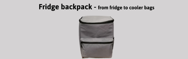 grey aluminum foil insulation backpack cooler bag with front pocket