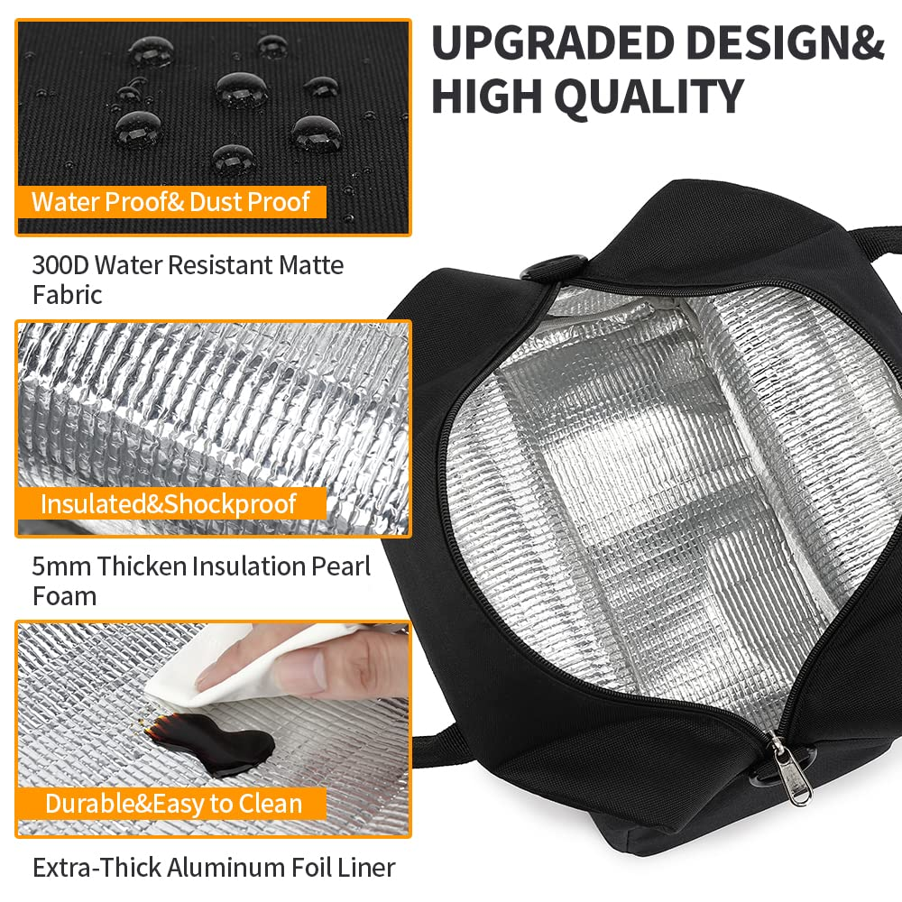 Aluminum foil insulated bag with waterproof, shockproof and easy clean features