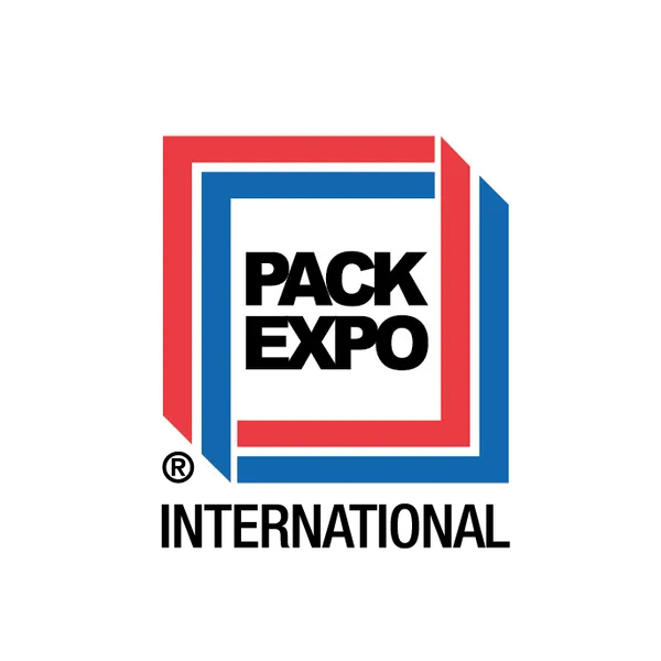 PACK EXPO International logo with red and blue frame