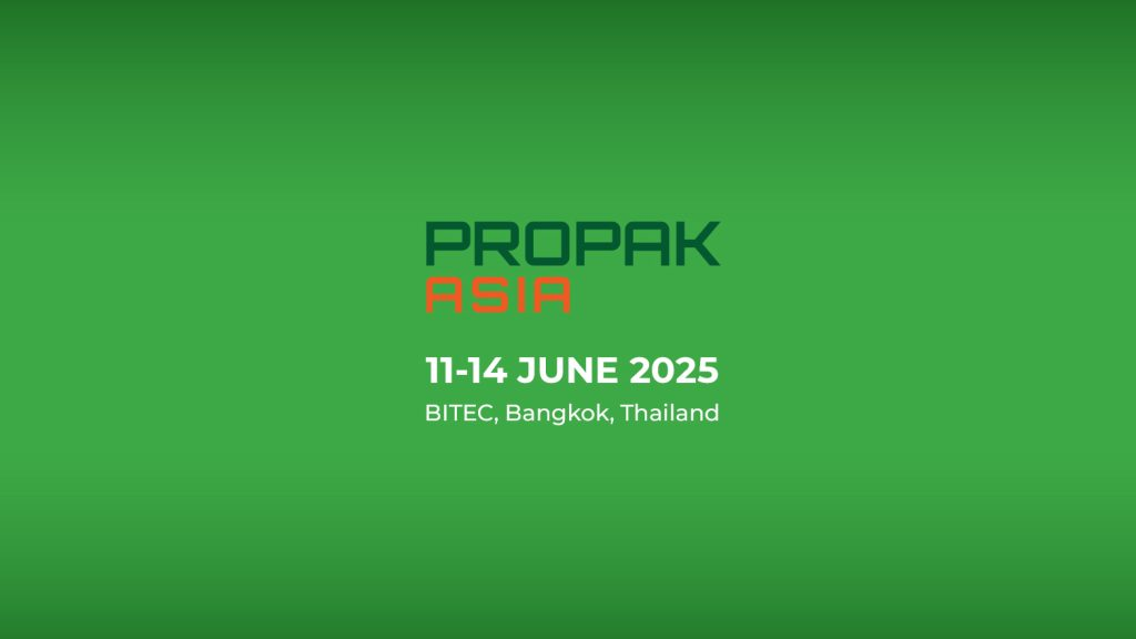 PROPAK Asia 2025 event banner with green background