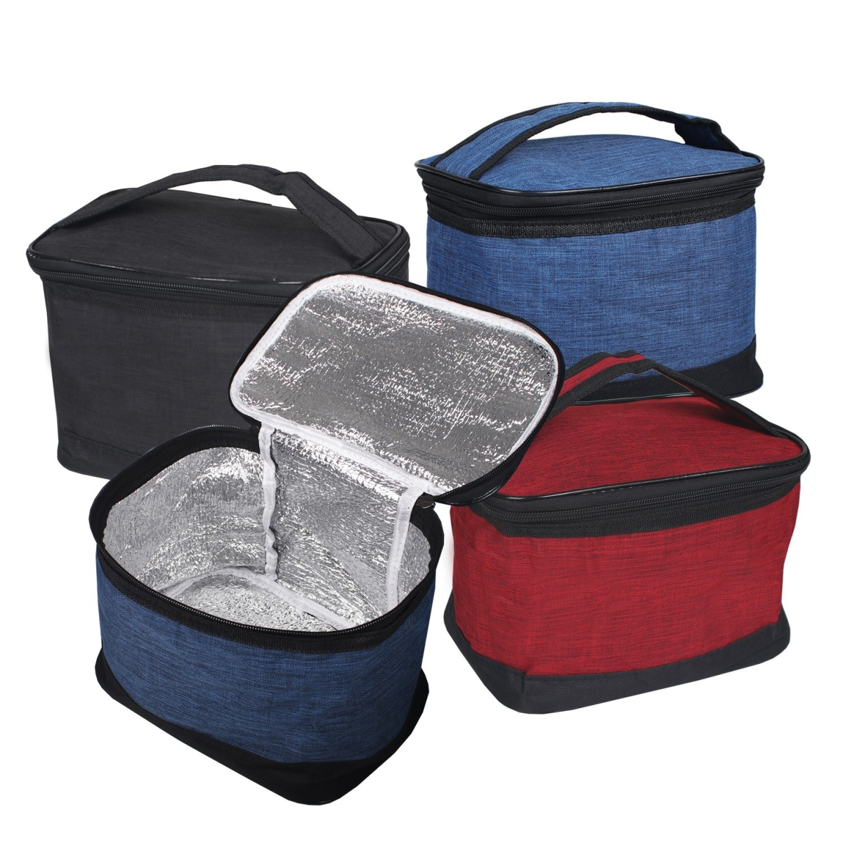Colorful insulated lunch bags with aluminum foil lining