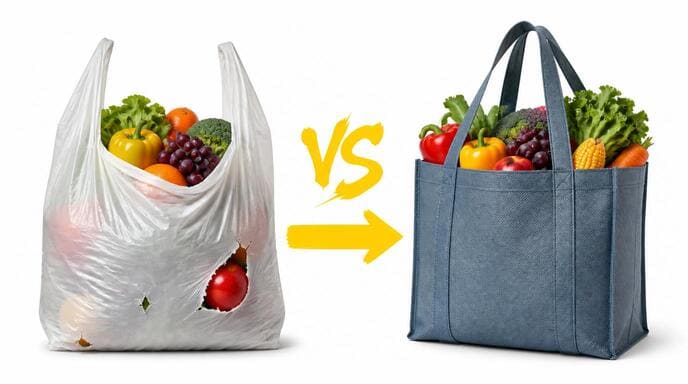 Plastic-Bags-vs-Reusable-Non-Woven-Bags Plastic-Bags-vs-Reusable-Non-Woven-Bags