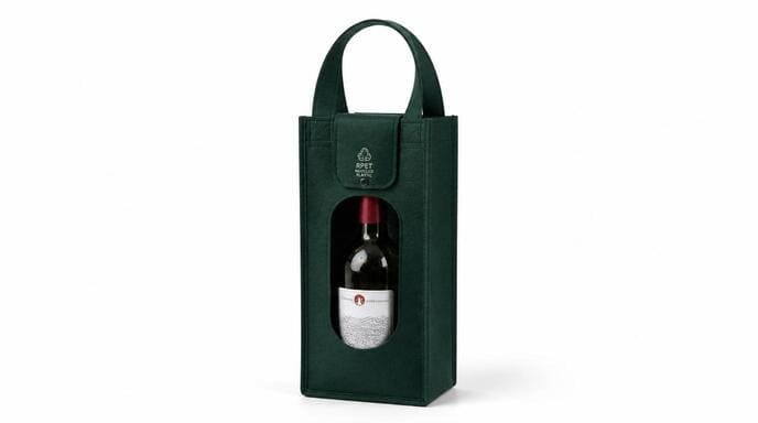 Sustainable RPET wine bag RPET wine bag with bottle