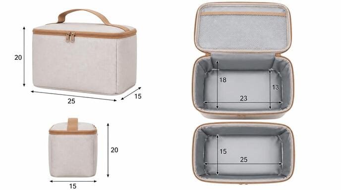 Lunch-bag-internal-and-external-dimensions