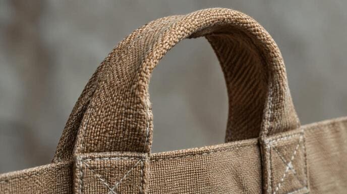 Reinforced grocery bag handle