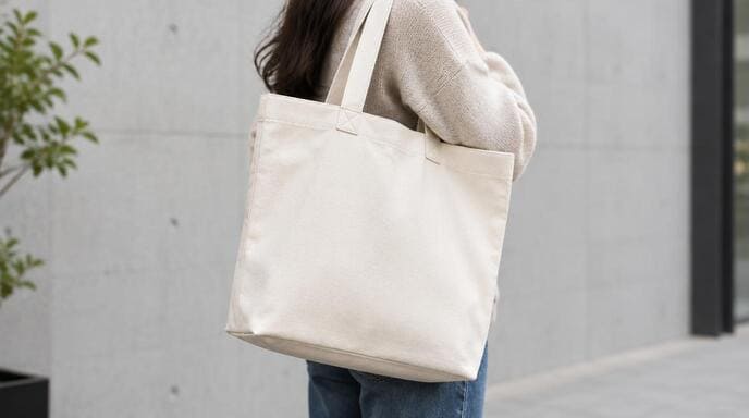 Custom reusable retail tote bag