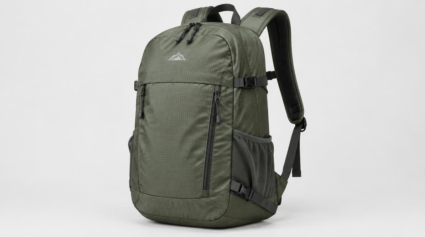 Lightweight ripstop nylon backpack